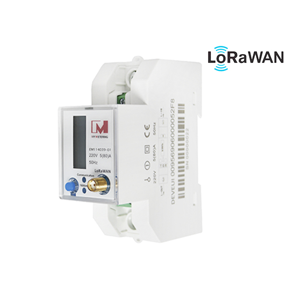 EM114039-01 Aprobación MID LoRa EU 868 Mhz Medidor de energía eléctrica monofásico Medidor de potencia LoRaWAN
