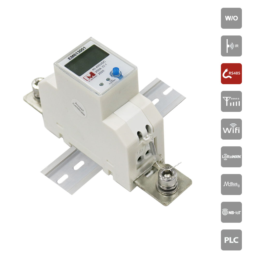 EM613001 medidor de energía de CC bidireccional de CC (B2C) Medidor de energía de CC para estaciones de carga de vehículos eléctricos