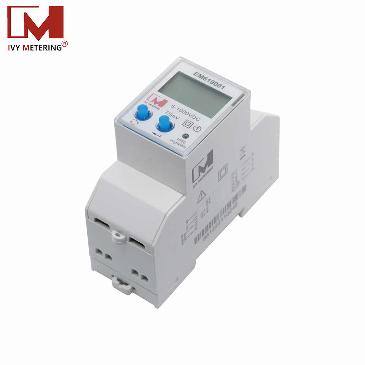 EM619001 PTB MID/Eichrecht certificación 1000V DC bidireccional Energy Meter for DC EV Charger