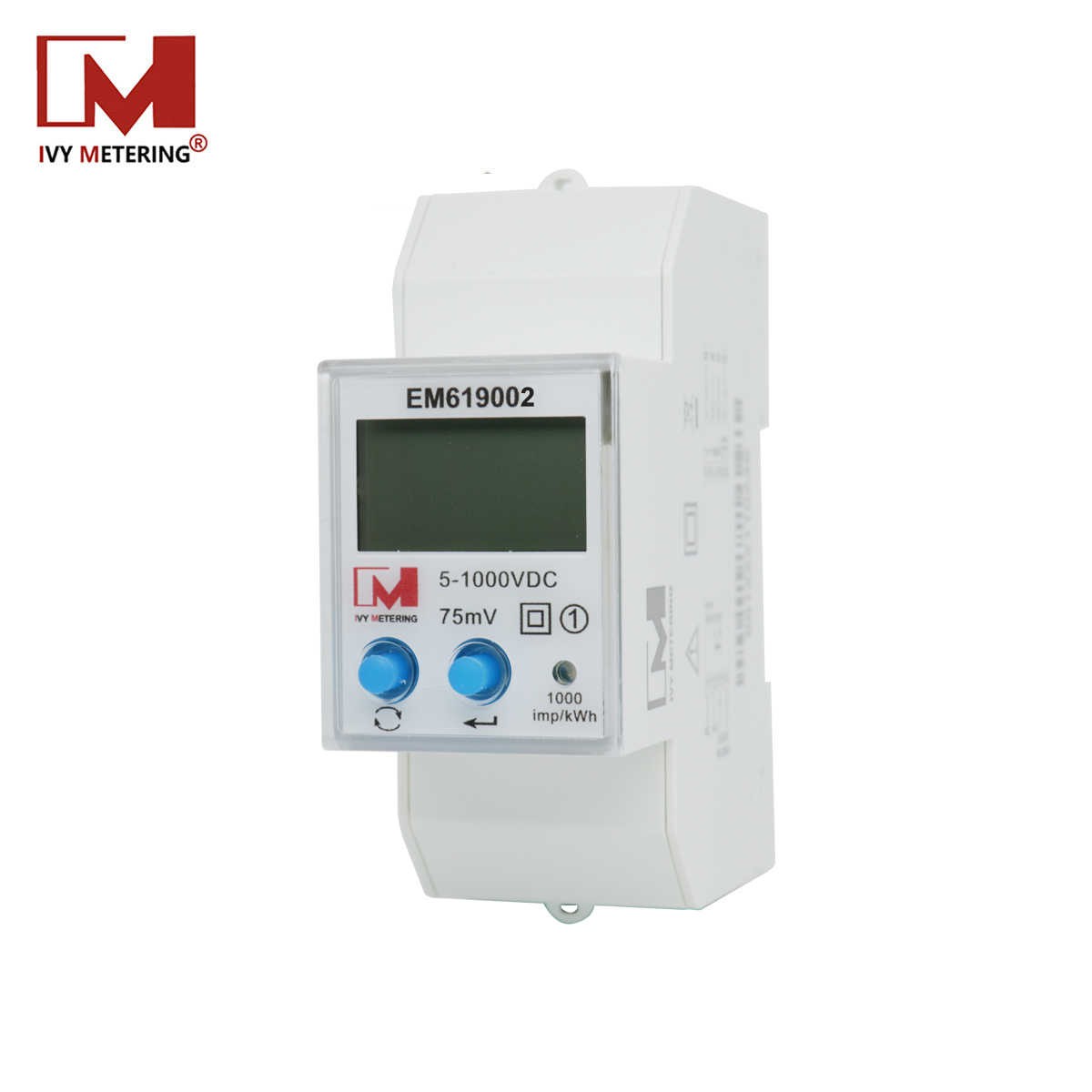 EM619002 Medidor bidireccional de energía DC 1000V 2000A con RS485 Modbus, para cargadores de depósito de autobuses y camiones eléctricos.