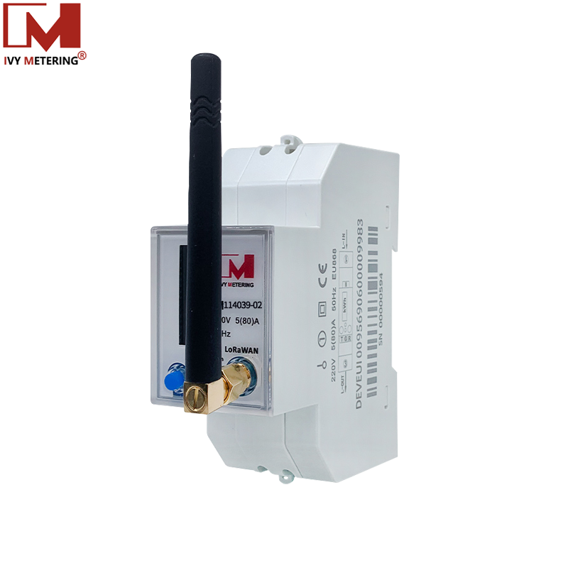 EM114039-02 Prepago Lorawan medidor inteligente con protocolo Modbus relé de retención incorporado para la comunicación remota EU868MHZ