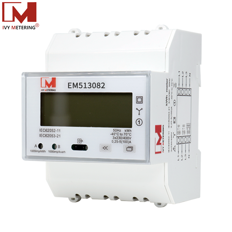 Medidor de energía RS485 fase MID 3 para infraestructura de carga de vehículos eléctricos (EV)