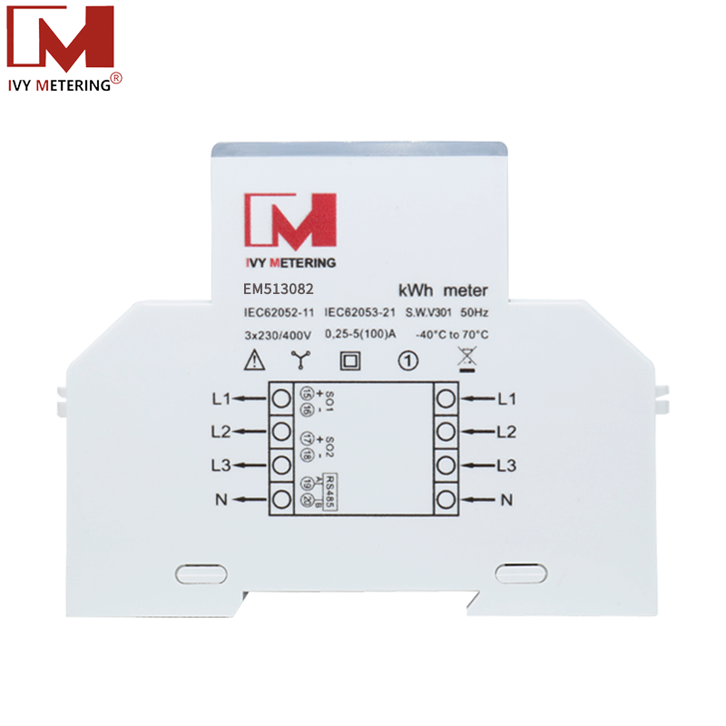 Medidor de energía RS485 fase MID 3 para infraestructura de carga de vehículos eléctricos (EV)